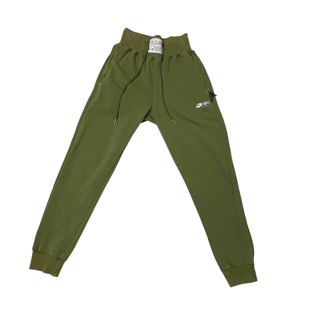 Adam Selman Sport Hi-Rise Sweatpant Joggers - Tactical Green - XS